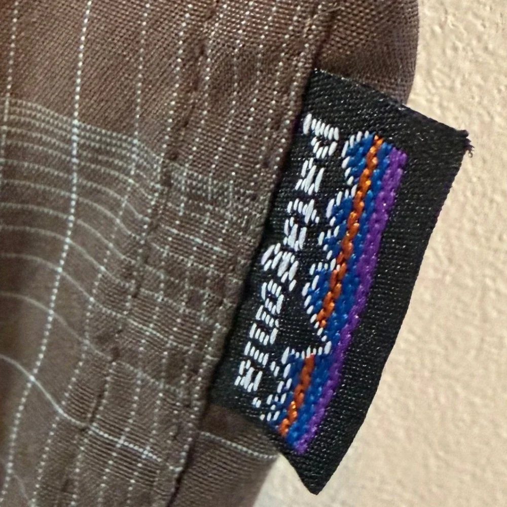 Patagonia Mens Brown Plaid Short Sleeve Snap Front Shirt 54070SS Size M - Picture 5 of 9